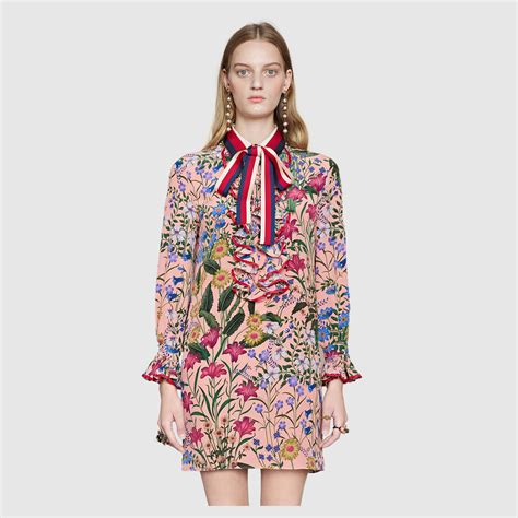 gucci kleid blumen|Kleider von Gucci für Damen .